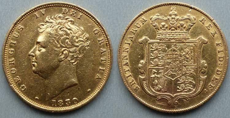 George IV 1830 sovereign